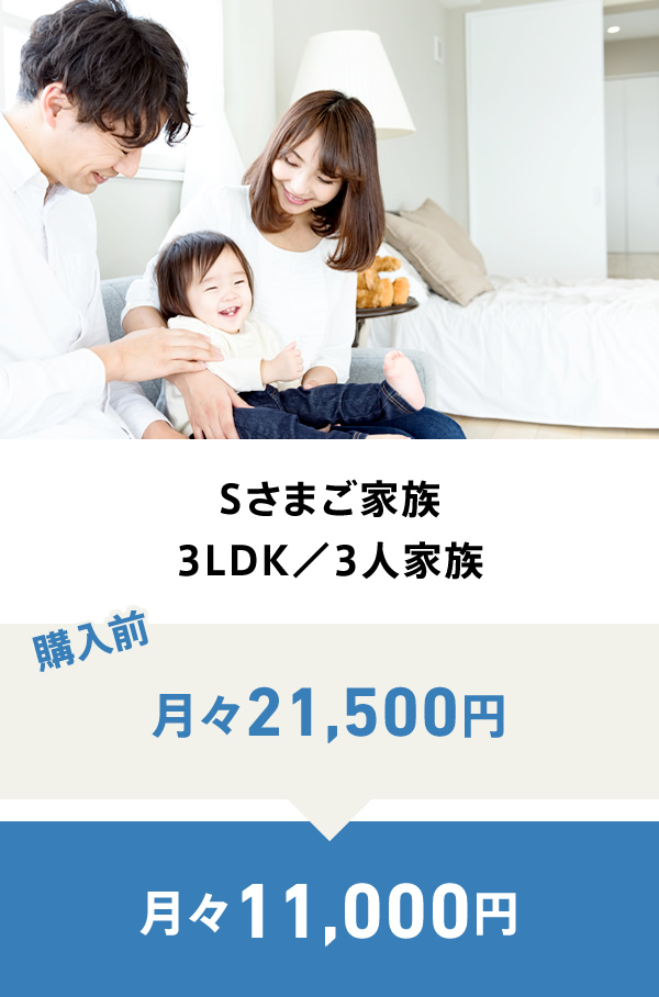 Sさまご家族3LDK／3人家族