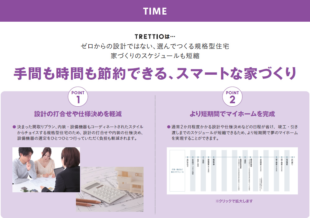 手間も時間も節約できる、スマートな家づくり