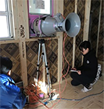 セイズは全棟気密測定を建築途中に実施！