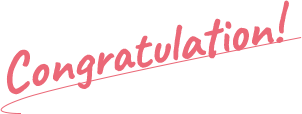 Congratulation!