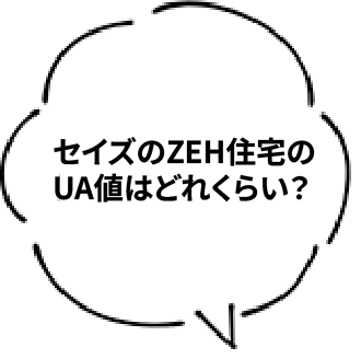 セイズのZEH住宅のUA値はどれくらい?