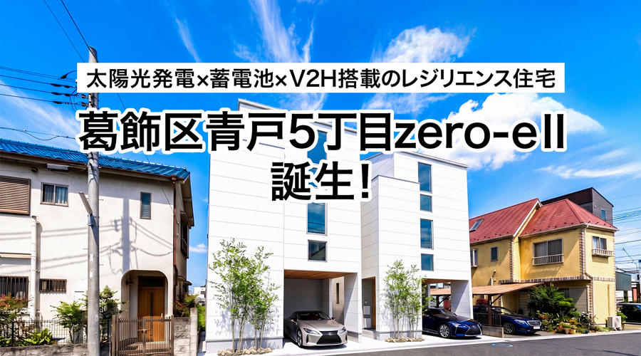 葛飾区青戸5丁目zero-e II禅modern」販売開始！日常も災害時も家族の