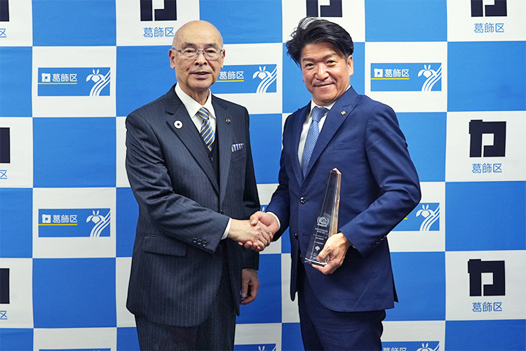 青木葛飾区長へ表敬訪問 令和7年度「東京エコビルダーズアワード」3年連続受賞（主要3賞・計5部門）を報告