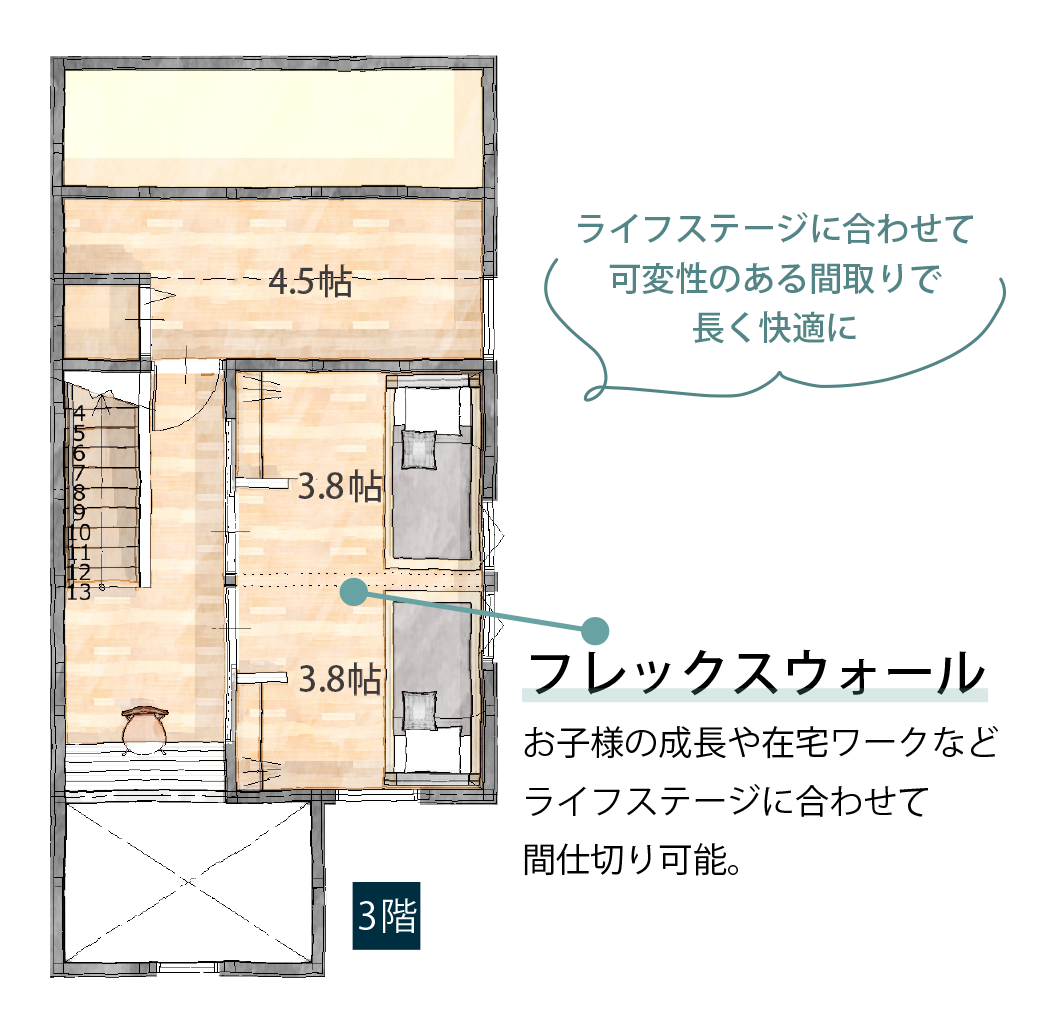 3階 間取り図
